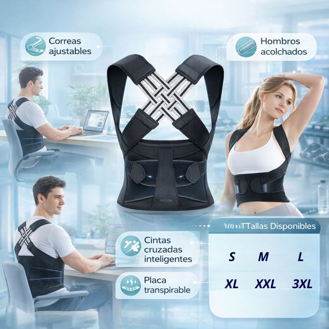CORRECTOR ORTOPÉDICO DE POSTURA AJUSTABLE