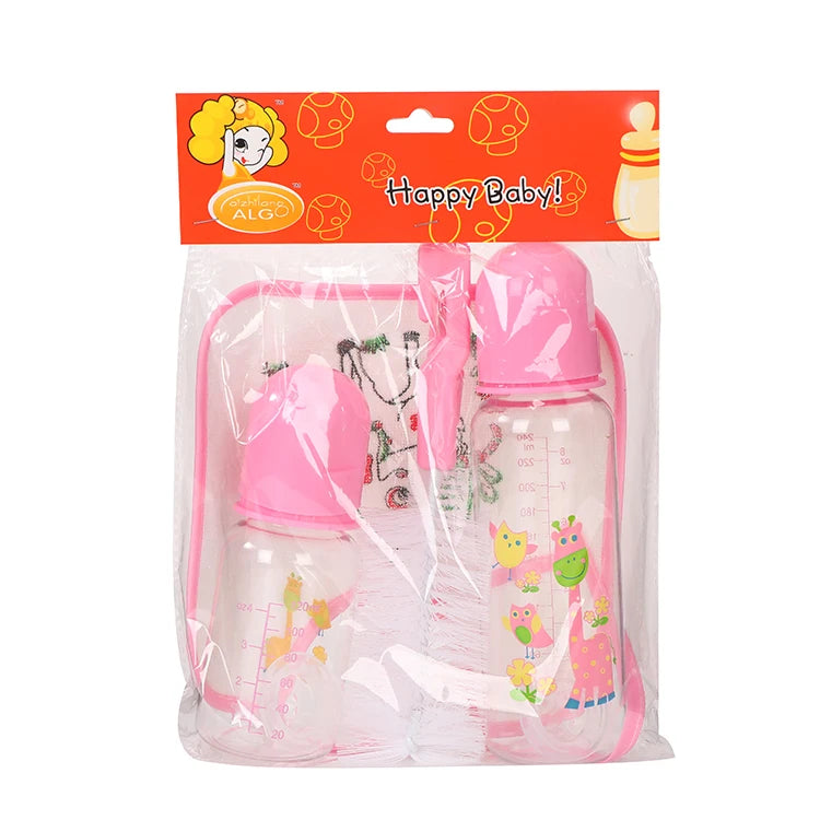 set de biberones con babero