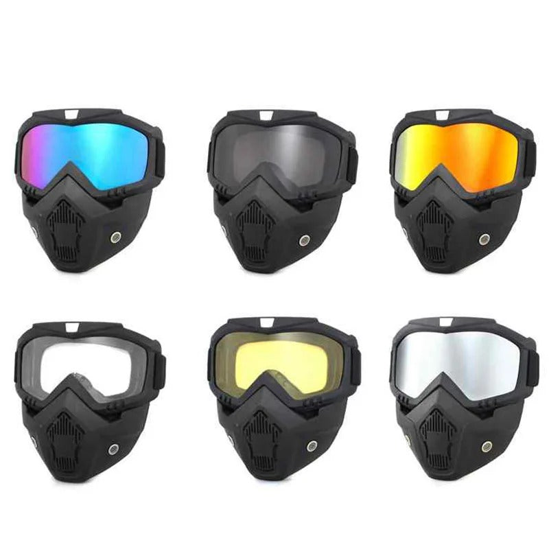 Máscara de Gafas Tácticas para Motocicleta – Protección Total
