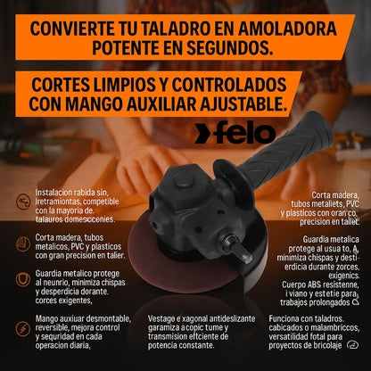 ADAPTADOR MULTIFUNCIONAL DE TALADRO A PULIDORA