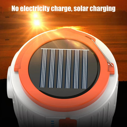 bombillo de campin con panel solar